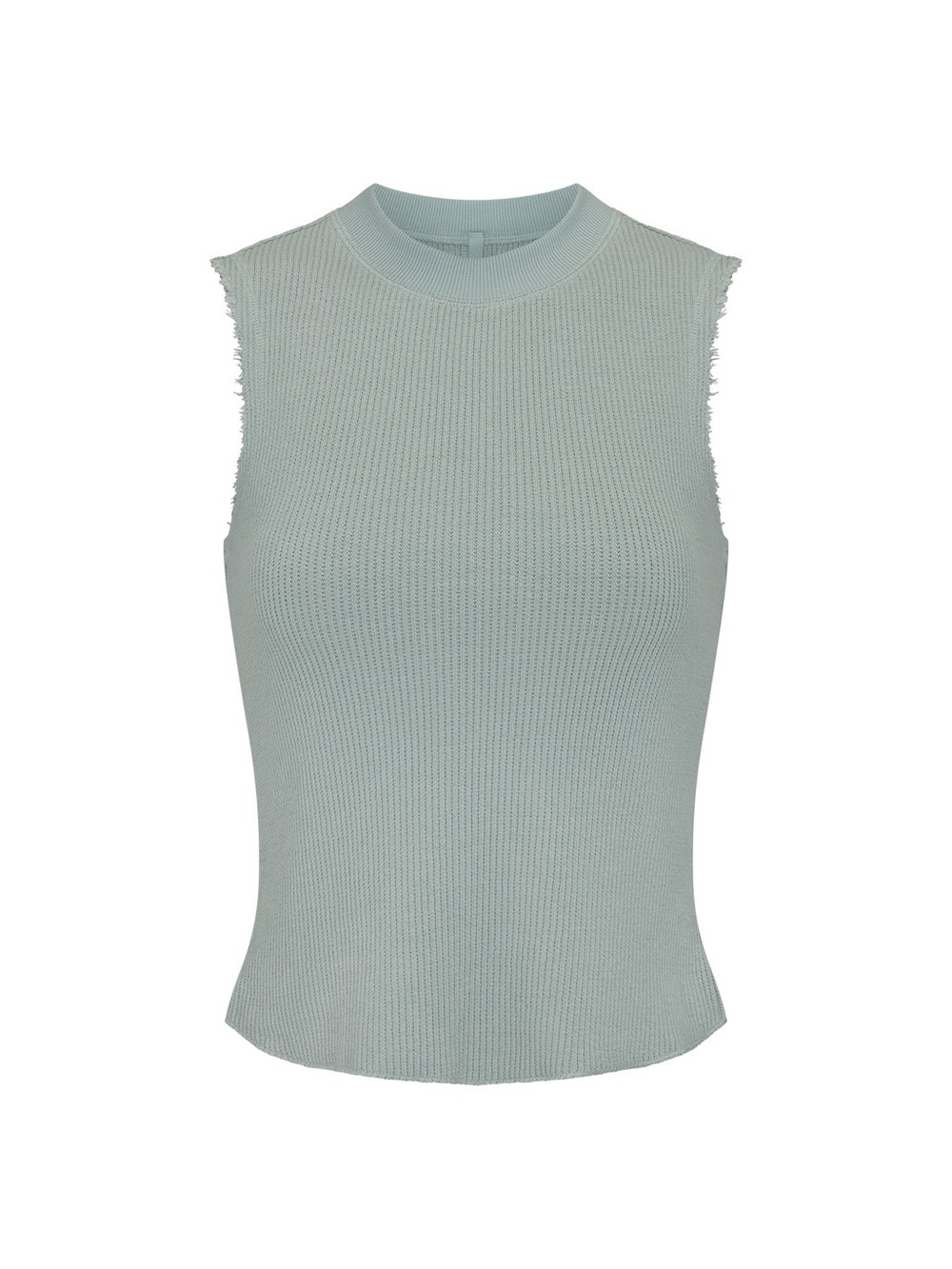 NWT SKIMS Heavy Waffle Cropped Crewneck Tank - Vapor